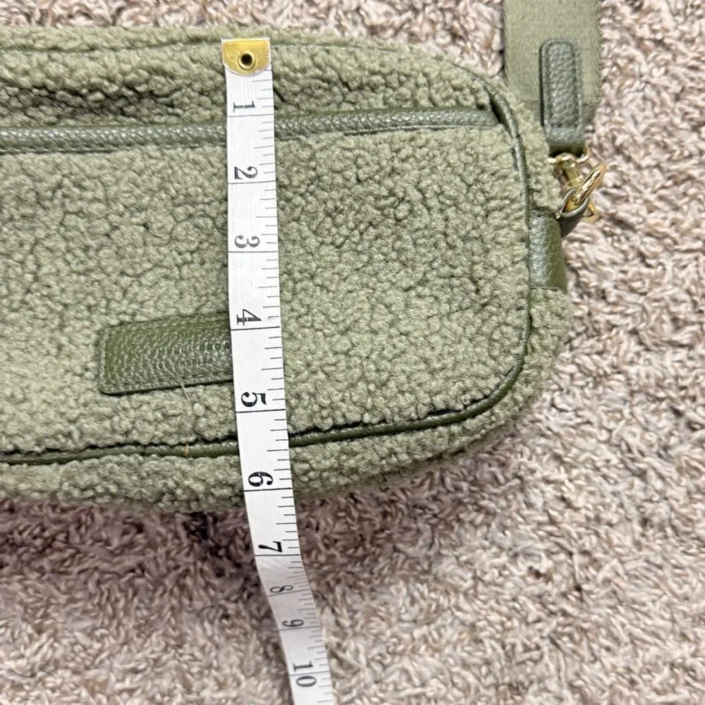 Laundry by Shelli Segal Green Sherpa Crossbody Bag